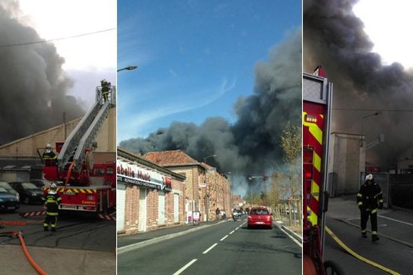 Un incendie s'est déclaré ce dimanche après-midi dans un garage automobilen, laissant échapper un gros panache de fumée