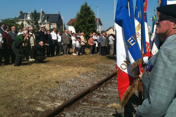 André Brouchard, fils de résistant déporté survivant. Son père était à bord du train le 2 juillet 1944.