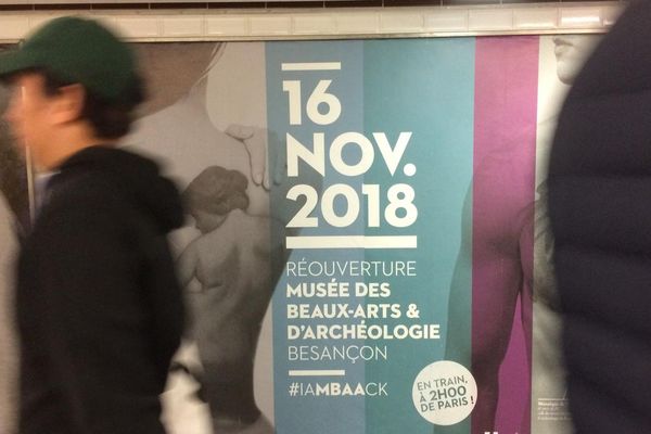 Le musée des Beaux-arts de besançon s'affiche dans le métro parisien 