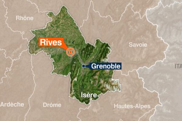  Accident de la circulation à Rives (Isère)