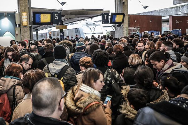 Photo d'illustration. Le 23 décembre 2017 en gare de Paris-Bercy.