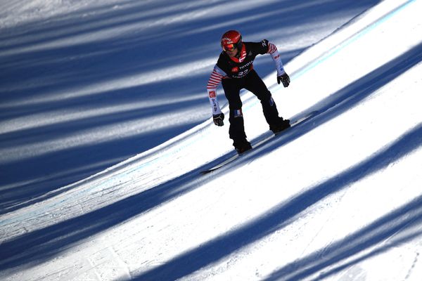 Merlin Surget à Solitude dans l'Utah le 31 janvier.