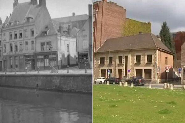 A gauche, l'avenue du Peuple belge au début du XXème siècle. La même aujourd'hui.