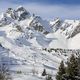 La station de ski de Courchevel, sous la neige en février 2024