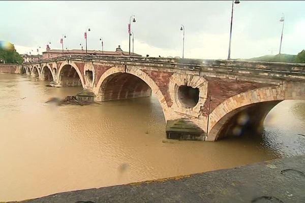 La Garonne lundi 14 mai à Toulouse