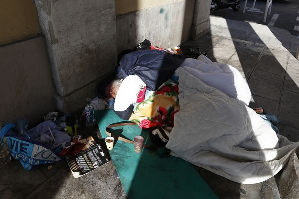 Un sans domicile fixe dans les rues de Nice. (Archive)