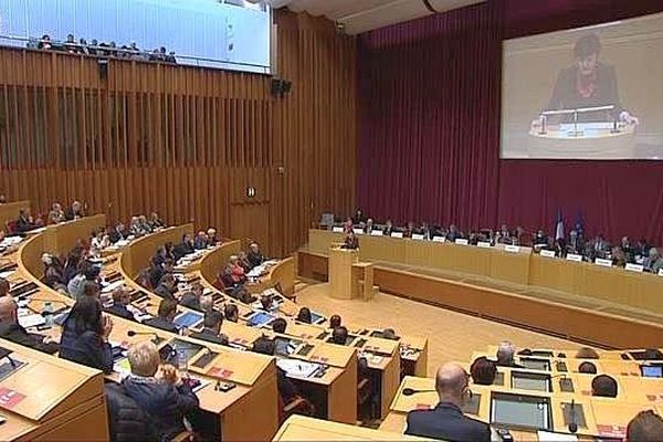 Toulouse - l'hémicycle du Conseil régional LRMP - janvier 2016.