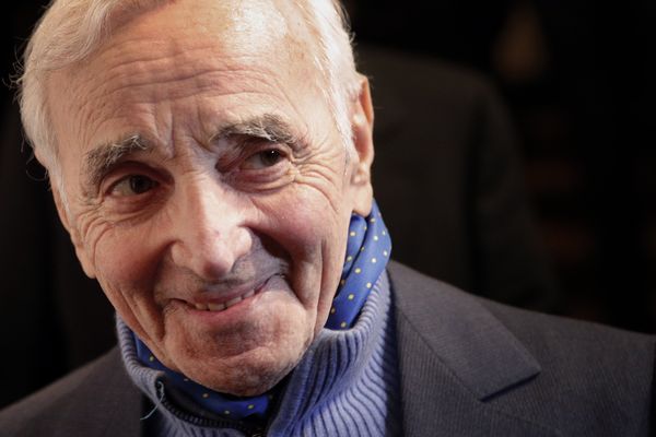 Charles Aznavour à Paris en février dernier.