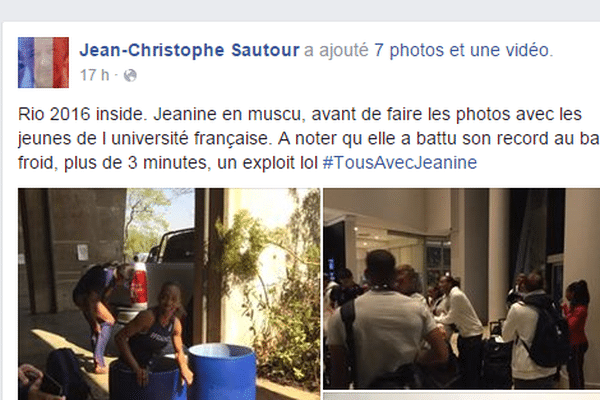 Le coach de la Limougeaude Jeanine Assani-Issouf a publié quelques photos de l'entraînement de l'athlète. 