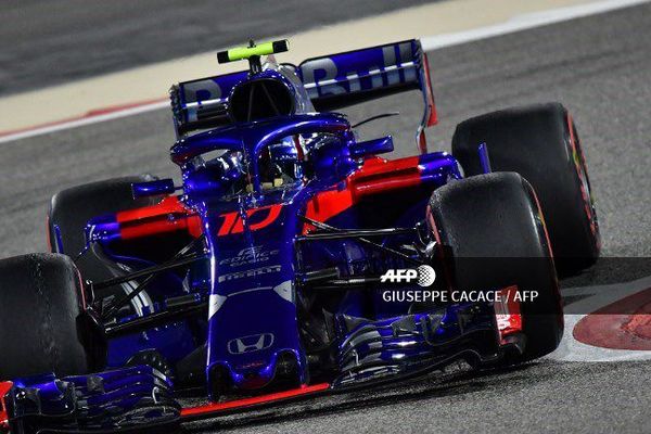 Pierre Gasly lors des entraînements précédant le Grand Prix de Bahreïn