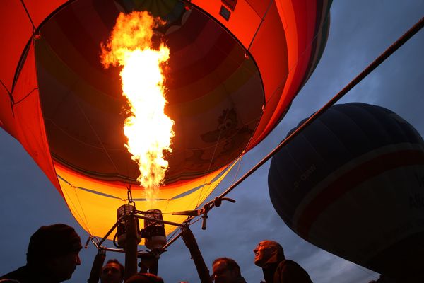 Les montgolfières sont parties du parc de la Hotoie à d'Amiens pour gagner Picquigny, dans la vallée de la Somme (photo d'illustration).