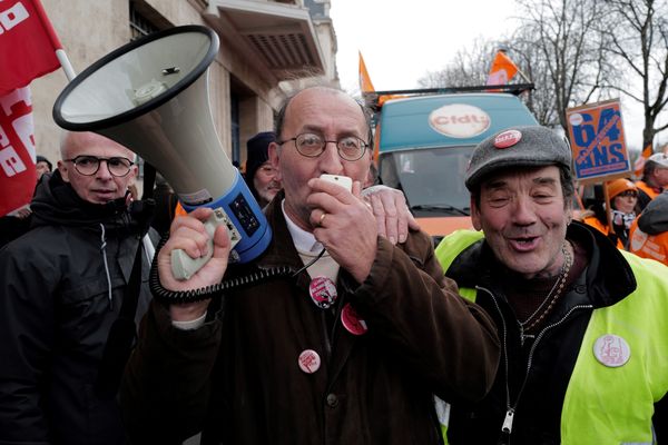 Mardi 7 mars. Sixième journée d'action contre la réforme des retraites à Nancy (Meurthe-et-Moselle).