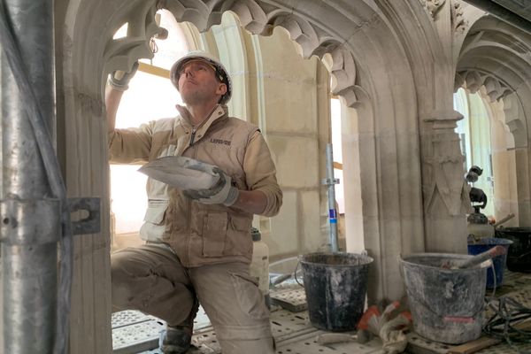 Les compagnons sont à pied d'ouvreLe chantier débuté il y a quatre ans est colossal.