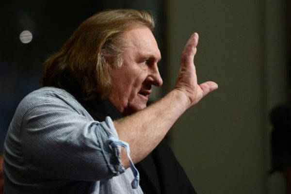 Gérard Depardieu lors d'une présentation du dernier Astérix "Au service de Sa Majesté" le 1er octobre 2012 à Berlin. 