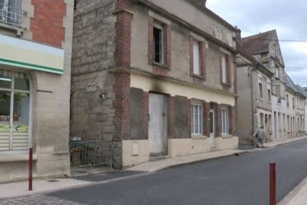 La maison de la victime à Bruyères-et-Montbérault dans l'Aisne