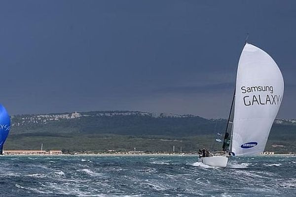 Gruissan (Aude) - les voiliers du Tour de France - 19 juillet 2014