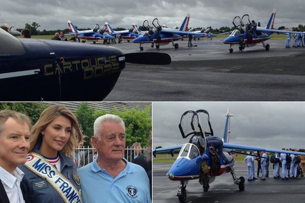 La Patrouille de France et Miss France étaient présentes à cette édition 2015 du meeting aérien de Valenciennes