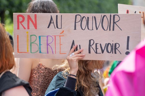 Manifestation contre l'extrême droite Le 15 juin 2024 (photo d'illustration)