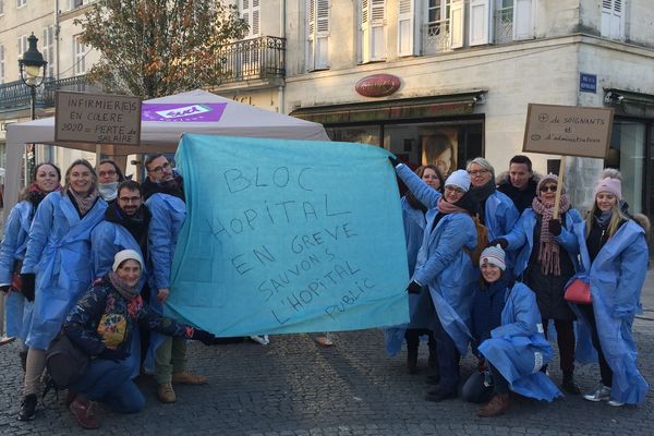 Les infirmiers de l'hôpital de Rochefort sont en grève 