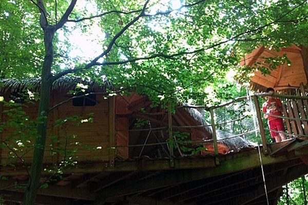 A Saint-Germain-des-Essourts en Seine-Maritime, une affaire familiale vous propose des cabanes dans les arbres.