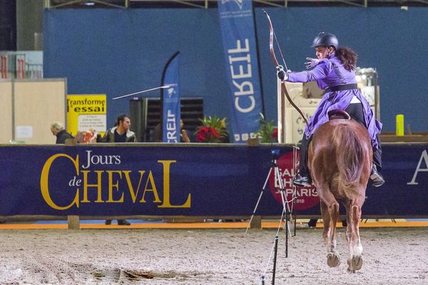 Le tir à l'arc à cheval a fait son apparition officielle en France en 2014. 