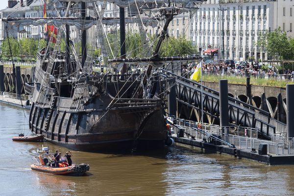 Le galion espagnol Andalucia lors de son passage à Nantes en 2018.