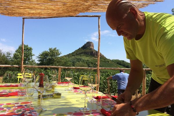 Gilles Bérard, le chef du restaurant "Ma table en vigne"