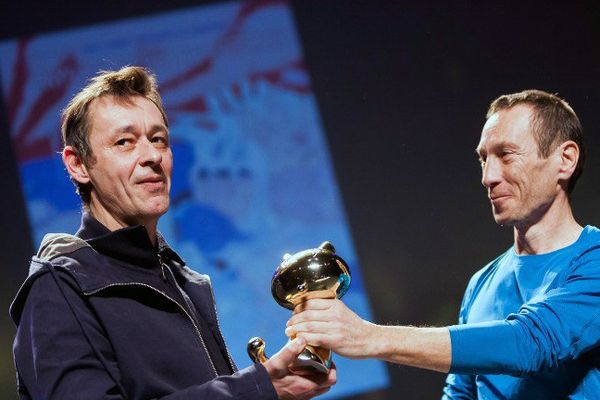 Les Belges Eric Lambé et Pierre de Pierpont, Fauve d'Or 2017 à Angoulême.