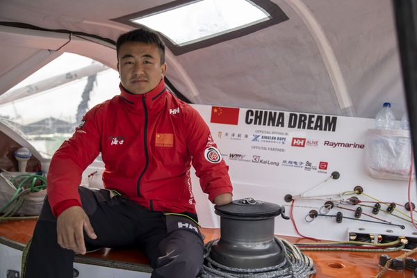 Xu Jingkun, premier skipper chinois à disputer la route du Rhum.