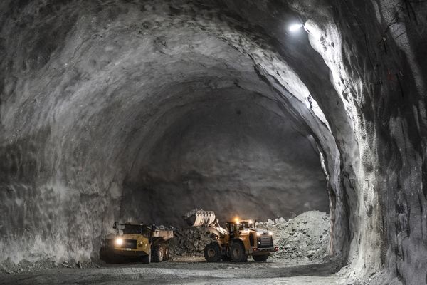 Illustration. Un tunnel du Lyon-Turin creusé sur la commune d'Avrieux, en Savoie.