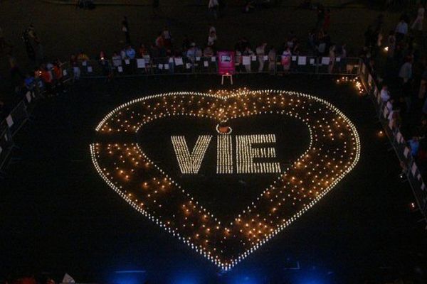                           Lors d'une manifestation pour le don d'organes, en 2003 à Paris