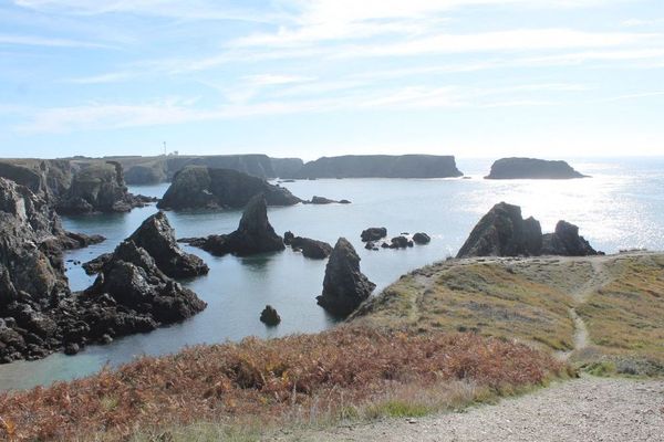 Les aiguilles de Port Coton sur la commune de Bangor à Belle-île-en-Mer