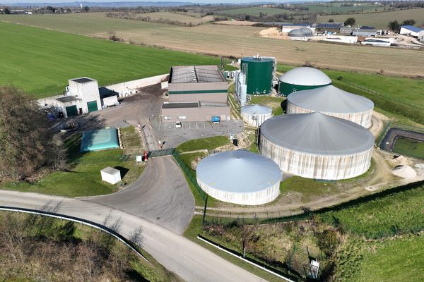 Un exemple de méthaniseur, un genre d'usine que veut installer Methabio Normandie à Nécy (Orne).