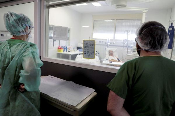 Service réanimation du centre hospitalier d'Avignon pendant la 1re vague de Covid-19 en avril 2020. 