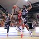 Défense de Yann Siegwarth et Wandell Davis lors du match de Basket Nationale 1 contre Mulhouse, le 24 mai dernier.