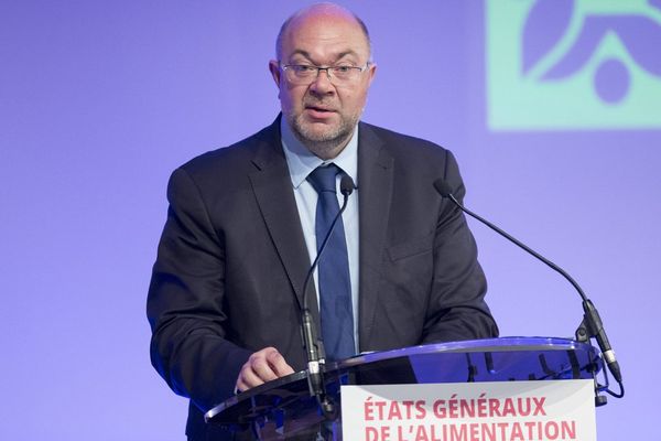 Le ministre de l'agriculture et de la pêche Stéphane Travert ce jeudi au lancement des états généraux de l'alimentation