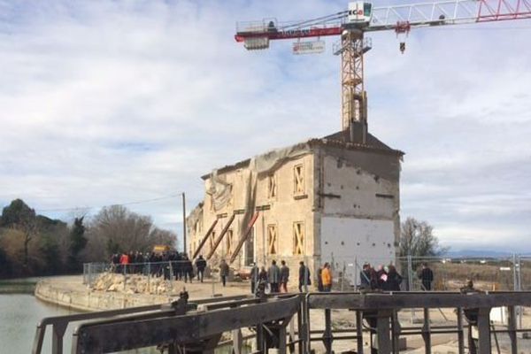 Le chantie des 9 écluses à Béziers