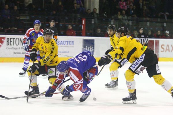 Lors des 8e de finale de la Coupe de France, les Scorpions de Mulhouse se sont inclinés face aux Dragons de Rouen. 