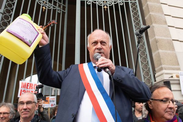 Daniel Cueff , le maire de Langouët devant le tribunal administratif de Rennes le 14 octobre 2019 