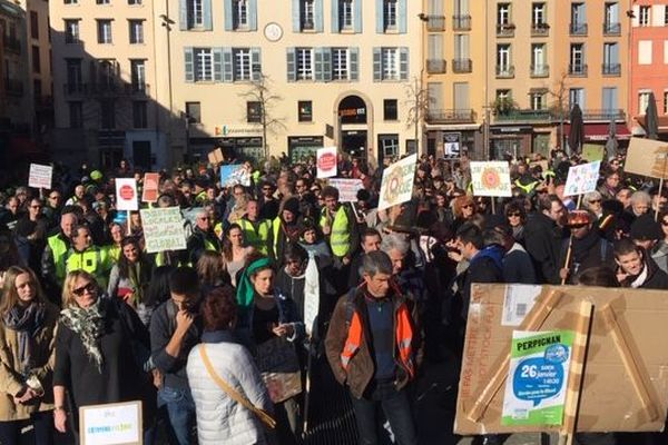 Le 26 janvier, près d'un millier de manifestants s'est réuni à Perpignan pour une nouvelle marche pour le climat.