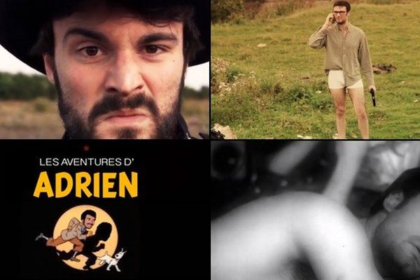 Images extraites du CV vidéo d'Adrien Viglianisi.