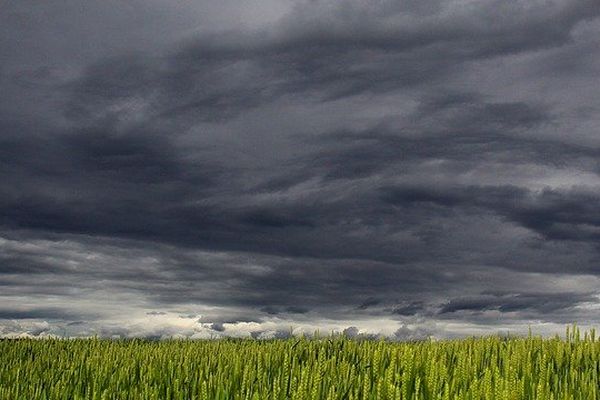 L'orage et sa lumière grisé.