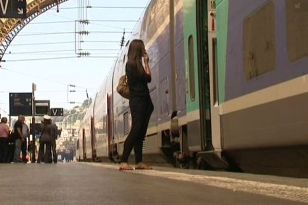 Train TER en gare de Nice (archives)