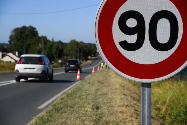 Certaines routes départementales sont toujours limitées à 90km/h - archives.