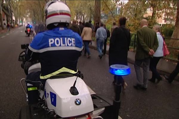 Les policiers ont marché dans les rues de Toulouse