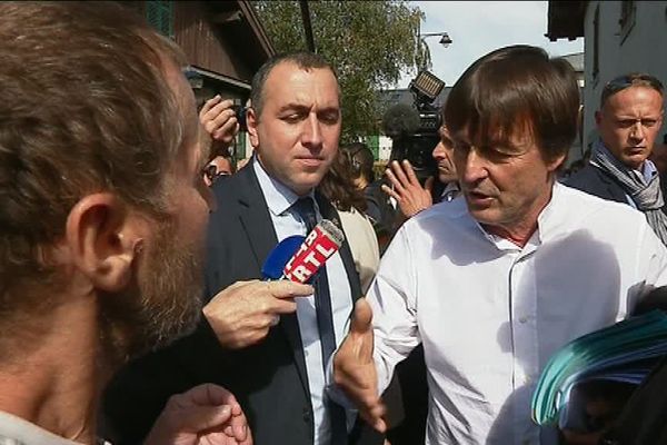 Nicolas Hulot était venu à Chamonix le 29 septembre 2017 et avait rencontré les acteurs locaux engagés pour la protection de l'environnement