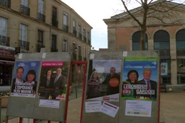 Le canton de Vauvert (Gard) - mars 2015.