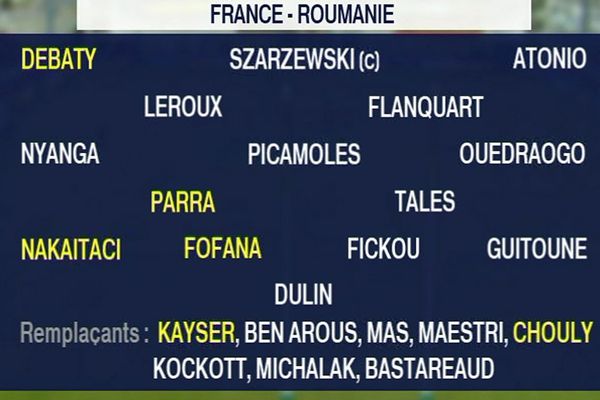 La composition du XV de départ tricolore qui affrontera la Roumanie en Coupe du Monde de rugby.