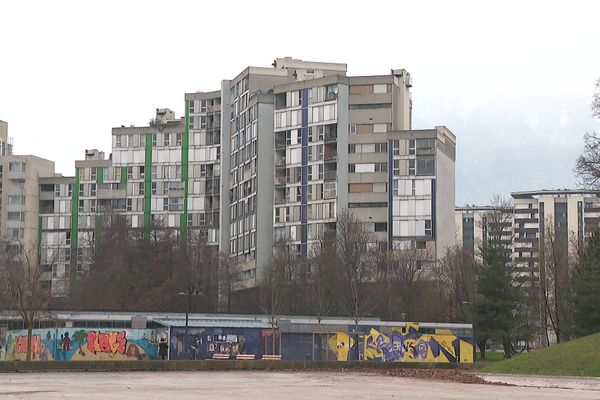 Le quartier de la Villeneuve à Grenoble, en janvier 2021 (image d'illustration).