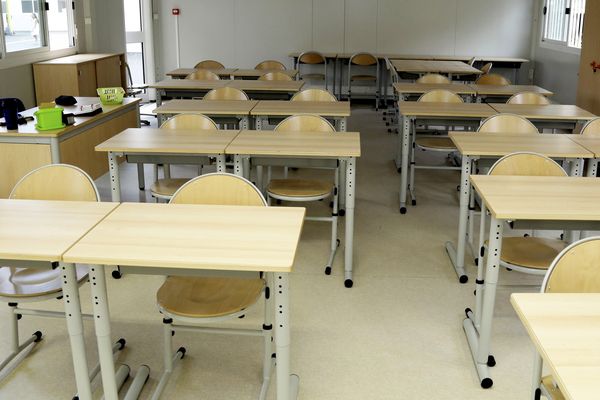 Une classe maternelle du groupe scolaire Bugeaud à la Belle-de-Mai, à Marseille.